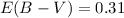 $E(B-V) = 0.31$