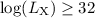 $\log (L_{\rm X}) \ge 32$