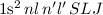 ${\rm 1s^2}\,nl\,n'l'\,SLJ$