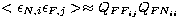$<\epsilon_{N,i}\epsilon_{F,j}\gt\approx Q_{FF_{ij}}Q_{FN_{ii}}$