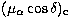 $(\mu_\alpha\cos\delta)_{\rm c}$