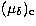 $(\mu_\delta)_{\rm c}$