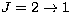 $J=2\rightarrow 1$