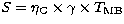 $S = \eta_{\rm
C}\times\gamma\times\mbox{$T_{\rm MB}$}$