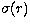 $\sigma(r)$
