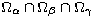 $\Omega_\alpha \cap \Omega_\beta \cap \Omega_\gamma$