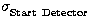$\sigma _{\rm Start\ Detector}^{{}}$