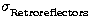 $\sigma _{\rm Retroreflectors}^{{}}$