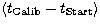 $\left\langle t_{\rm Calib}-t_{\rm Start}\right\rangle $