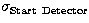 $\sigma
_{\rm Start\ Detector}$