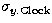 $\sigma _{y.{\rm Clock}}$