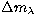 $\Delta{m}_{\lambda}$