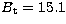 $B_{\rm t}=15.1$