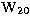 $\rm W_{20}$
