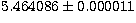 $5.464086 \pm 0.000011$