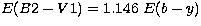 $E(B2-V1)=1.146\ E(b-y)$