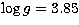 $\log g = 3.85$