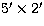 $5\hbox{$^\prime$}\times 2\hbox{$^\prime$}$