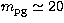 $m_{\rm pg} \simeq 20$
