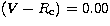 $(V-R\rm
_c)=0.00$