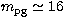 $m_{\rm pg} \simeq 16$
