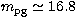 $m_{\rm pg} \simeq 16.8$