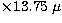 $\times 13.75 \;\mu$