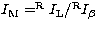 $I_{\rm M} = ^{\rm R}I_{\rm
L}/^{\rm R}I_\beta$
