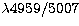 $\lambda 4959/5007$