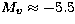 $M_{v}
\approx -5.5$