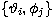 $ \{ \vartheta_i, \phi_j \}$