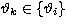 $\vartheta_k \in \{ \vartheta_i \}$