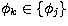 $\phi_k \in \{ \phi_j \}$
