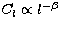 $C_l \propto l^{-\beta}$
