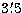 $3\hbox{$.\mkern-4mu^\prime$}5$