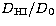 $D_{\rm HI}/D_{0}$