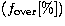 $(f_{\rm over}[\%])$