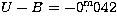 $U-B=-0\hbox{$.\!\!^{\rm m}$}042$