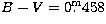 $B-V=0\hbox{$.\!\!^{\rm m}$}458$