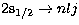 ${\rm 2s_{1/2}} \to nlj$