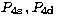$P_{\rm 4s}\,, P_{\rm 4d}\,$