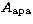 $A_{\rm apa}$