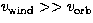 $v_{\rm
wind} \gt\gt v_{\rm orb}$
