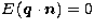 $\relax E\left(\vec q\cdot\vec n\right)=0$