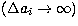 $(\Delta a_i \rightarrow \infty)$