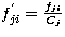 $f^{'}_{ji} = \frac{f_{ji}}{C_j}$