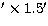 $\hbox{$^\prime$}\times1.5\hbox{$^\prime$}$