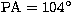 $\rm PA=104^\circ$