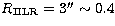 $R_{\rm IILR} = 3'' \sim0.4$