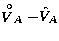 $\stackrel{\rm \circ}{V}_A-\hat{V}_A$